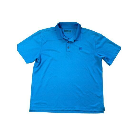 Loudmouth Mens Polo Shirt Size Large Turquoise Blue‎ Golf Athletic Wear Resort - Picture 1 of 10